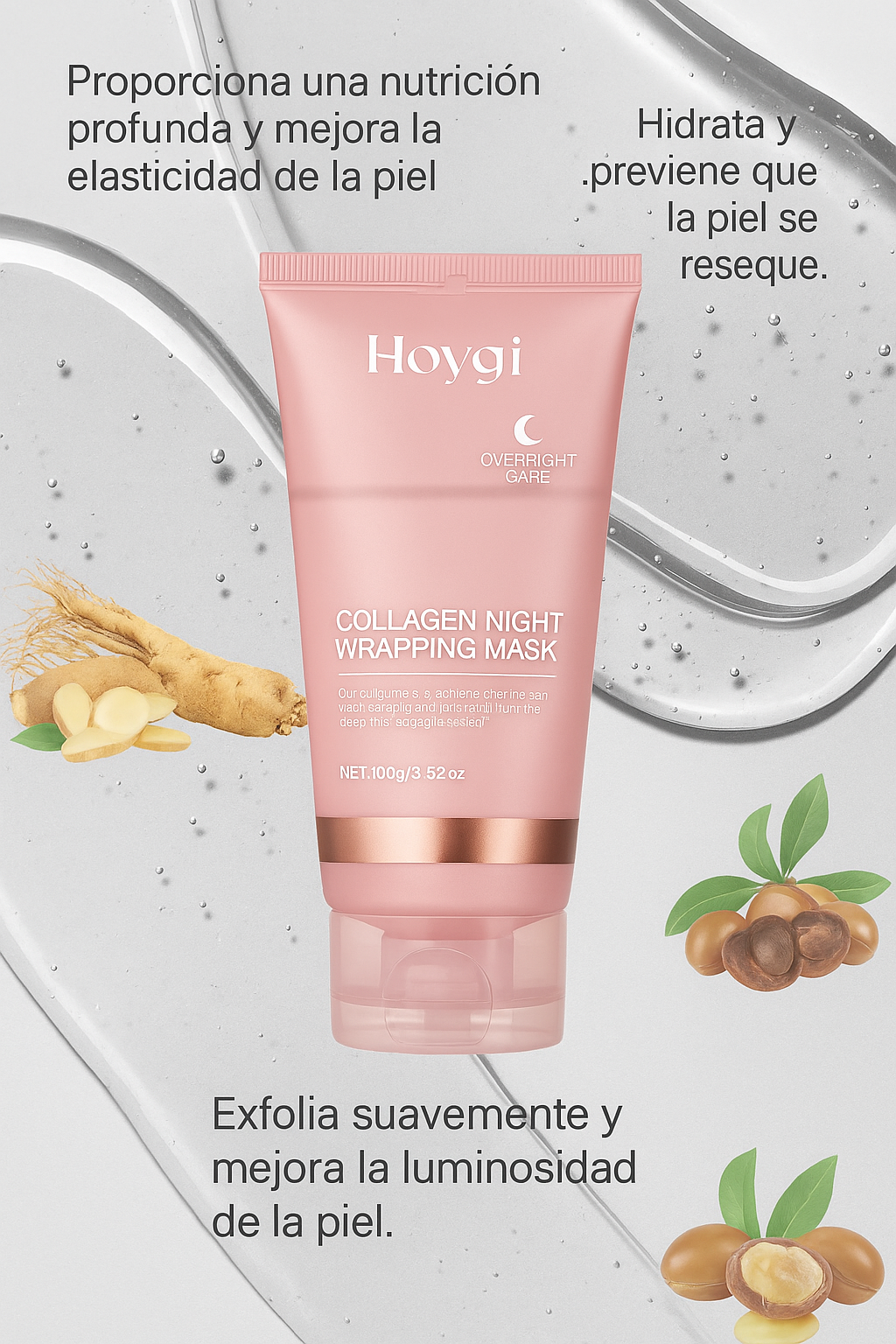 Mascarilla facial de colágeno
