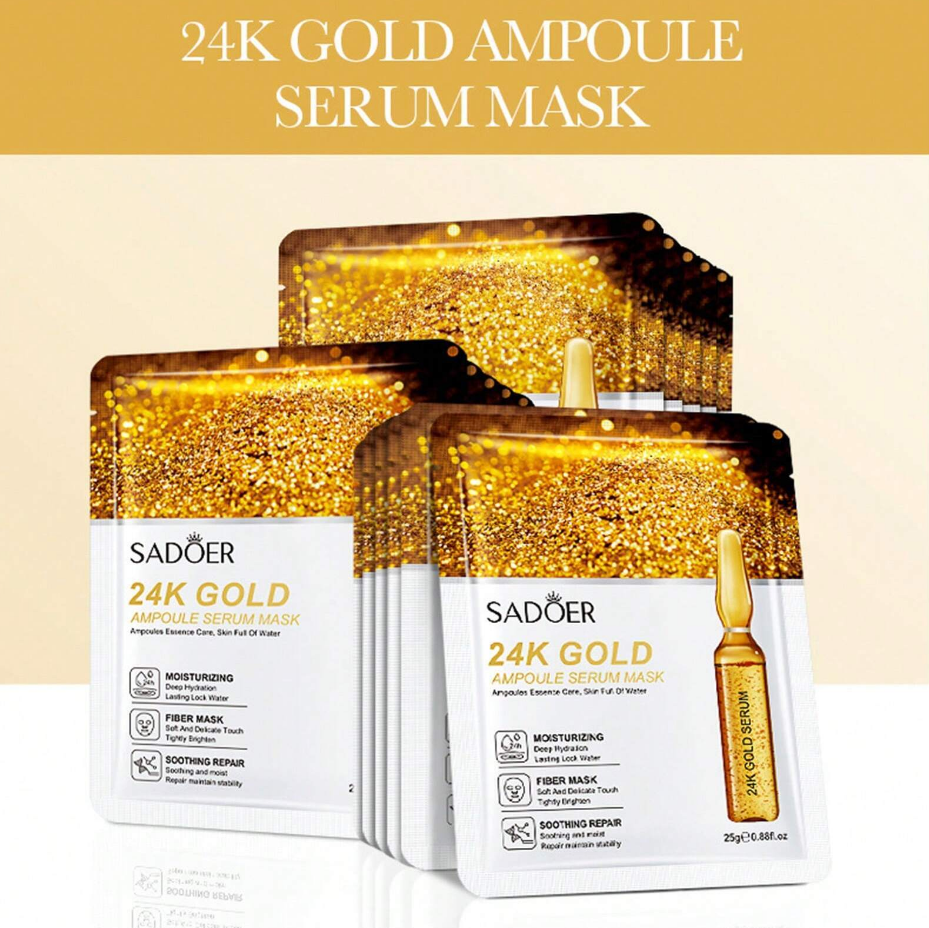 Mascarilla Facial de Oro 24K